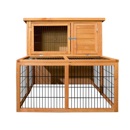i.Pet Chicken Coop 96cm x 96cm x 100cm Rabbit Hutch Large Run Wooden Cage Outdoor House Pet Care > Coops & Hutches > Small Animal Habitats & Cages Woofy and Whiskers