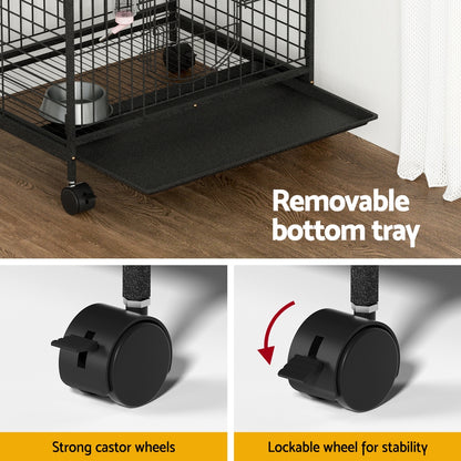 i.Pet Rabbit Cage Indoor Hutch Guinea Pig Bird Ferret Cat Hamster 110cm 4 Level Pet Care > Coops & Hutches > Small Animal Habitats & Cages ipet