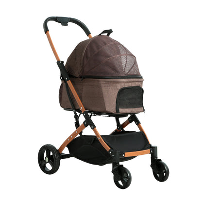 i.Pet Pet Stroller Dog Pram Large Cat Carrier Travel Foldable 4 Wheels Pushchair Double Pet Care > Cat Supplies > Cat Carriers & Crates Woofy and Whiskers