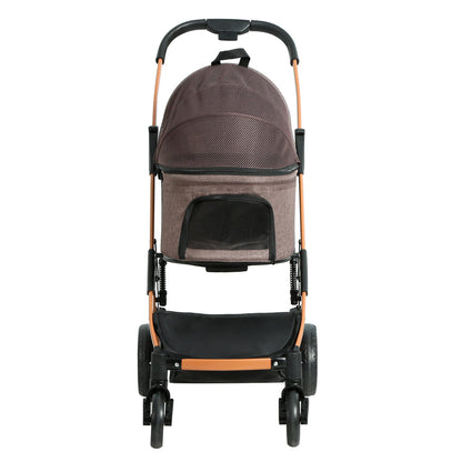 i.Pet Pet Stroller Dog Pram Large Cat Carrier Travel Foldable 4 Wheels Pushchair Double Pet Care > Cat Supplies > Cat Carriers & Crates Woofy and Whiskers
