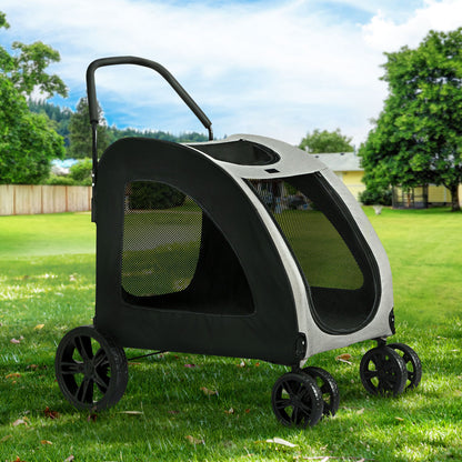 i.Pet Pet Stroller Dog Pram Large Carrier Cat Travel Foldable Strollers 4 Wheels Trolley Pet Care > Cat Supplies > Cat Carriers & Crates ipet