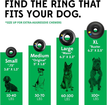 Goughnuts Dog Rings for Aggressive chewers tough dog toys GOUGHNUTS