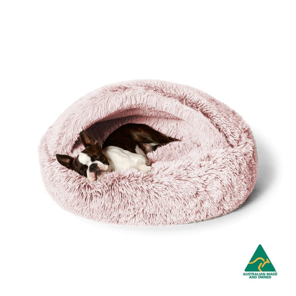 Snooza – Calming Hoodie Cuddler – Silver Fox pet bed Snooza Small Bliss