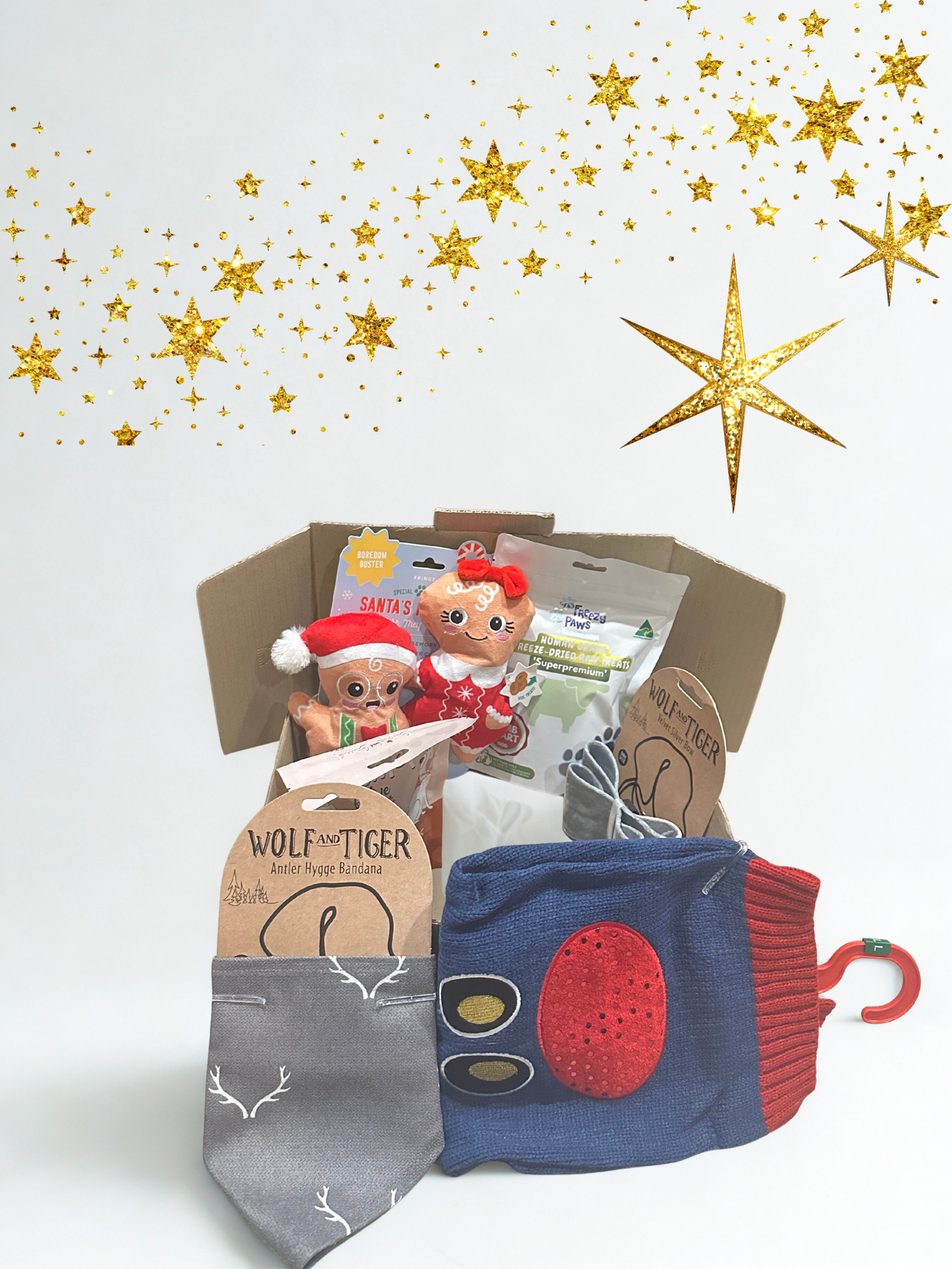Woofy & Whiskers Christmas Dog Box Pet Care > Dog Supplies Woofy and Whiskers