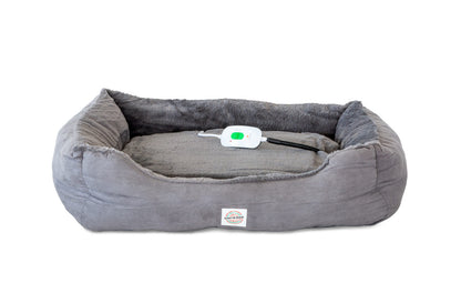 Easy to Clean Electric Heated Rabbit Faux Fur Covering Pet Bed - Medium Home & Garden > Bedding > Blankets & Throws Woofy and Whiskers