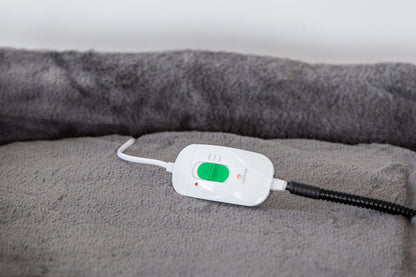 Easy to Clean Electric Heated Rabbit Faux Fur Covering Pet Bed - Medium Home & Garden > Bedding > Blankets & Throws Woofy and Whiskers