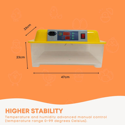 Electric 24 Egg Incubator + Accessories Hatching Eggs Chicken Quail Duck Pet Care > Farm Supplies > Farm Equipment ipet