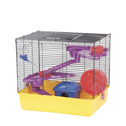 Hamster Fun Home Large Mouse Cage 40.5x30x37cm Pet Mice Rat Play House Enclosure Pet Care > Bird > Bird Cages & Stands Woofy and Whiskers