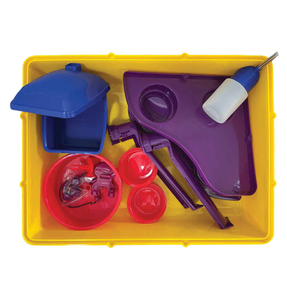 Hamster Fun Home Large Mouse Cage 40.5x30x37cm Pet Mice Rat Play House Enclosure Pet Care > Bird > Bird Cages & Stands Woofy and Whiskers