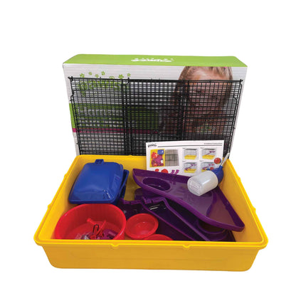 Hamster Fun Home Large Mouse Cage 40.5x30x37cm Pet Mice Rat Play House Enclosure Pet Care > Bird > Bird Cages & Stands Woofy and Whiskers