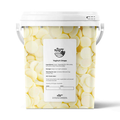 700g Dog Treat Yoghurt Drops - Natural Flavoured Australian Puppy Melts Bucket Pet Care > Pet Food > Dog Food Rooster Farm