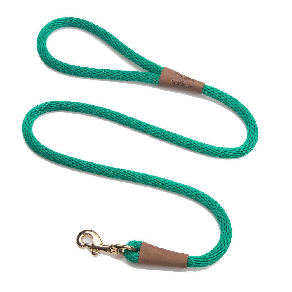 Mendota Clip Leash Small - lengths 3/8in x 4ft(10mm x1.2m) Made in the USA - Kelly Green Pet Care > Dog Supplies > Dog Collars, Leads & Harnesses Mendota