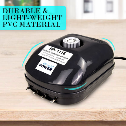 Aquarium Air Pump Oxygen Hydroponic 4 Outlet 360L/H 13W Pet Care > Aquarium > Aquarium Filters & Pumps Dynamic Power