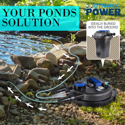 Combo Aquarium Garden Filter 10000L/H + Submersible Water Pump 10000L/H Pet Care > Aquarium > Aquarium Filters & Pumps Dynamic Power