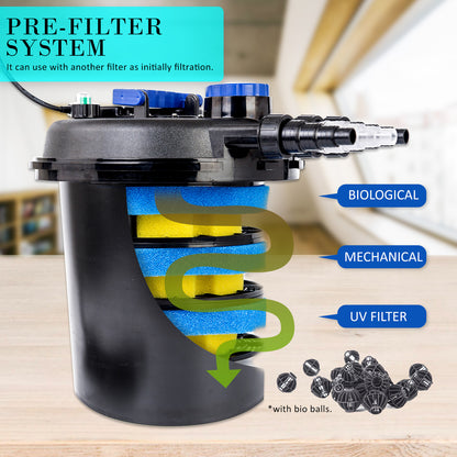 Combo Aquarium Garden Filter 10000L/H + Submersible Water Pump 10000L/H Pet Care > Aquarium > Aquarium Filters & Pumps Dynamic Power