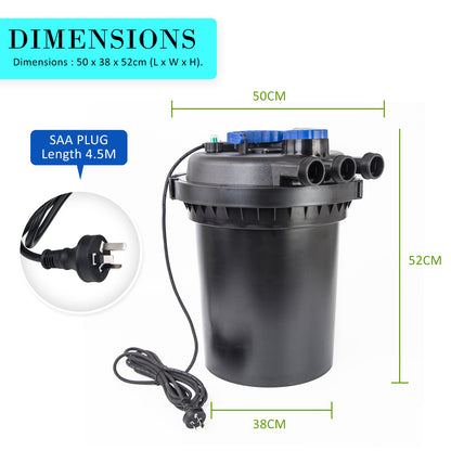 Combo Aquarium Garden Filter 10000L/H + Submersible Water Pump 10000L/H Pet Care > Aquarium > Aquarium Filters & Pumps Dynamic Power