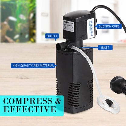 Aquarium Submersible Filter Pond Pump 600L/H 8W 1m Pet Care > Aquarium > Aquarium Filters & Pumps Dynamic Power