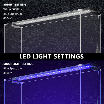 27W Aquarium Blue White LED Light for Tank 95-115cm Pet Care > Aquarium > Aquarium Lighting Dynamic Power