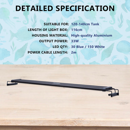 27W Aquarium Blue White LED Light for Tank 95-115cm Pet Care > Aquarium > Aquarium Lighting Dynamic Power