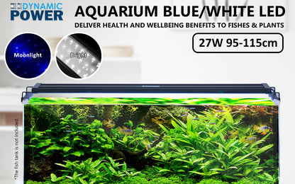 27W Set 2 Aquarium Blue White LED Light for Tank 95-115cm Pet Care > Aquarium > Aquarium Lighting Dynamic Power