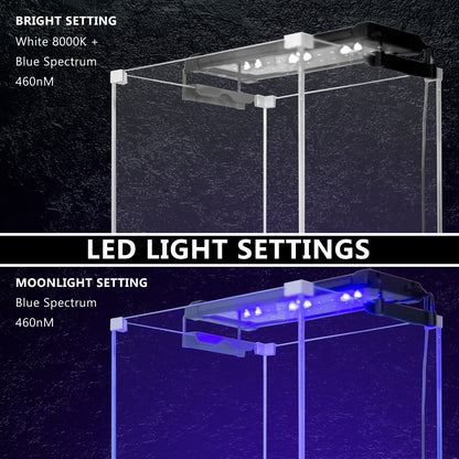 6W Aquarium Blue White LED Light for Tank 30-50cm Pet Care > Aquarium > Aquarium Lighting Woofy and Whiskers
