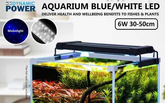 6W Set 2 Aquarium Blue White LED Light for Tank 30-50cm Pet Care > Aquarium > Aquarium Lighting Woofy and Whiskers