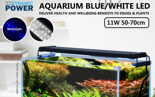 11W Aquarium Blue White LED Light for Tank 50-70cm Pet Care > Aquarium > Aquarium Lighting Dynamic Power