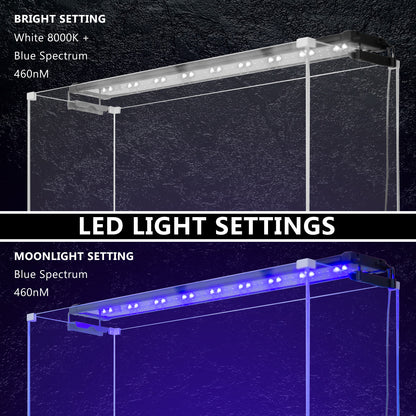 18W Set 2 Aquarium Blue White LED Light for Tank 75-95cm Pet Care > Aquarium > Aquarium Lighting Dynamic Power