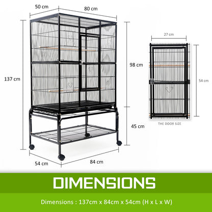Bird Cage Parrot Aviary MELODY 137cm Pet Care > Bird > Bird Cages & Stands ipet