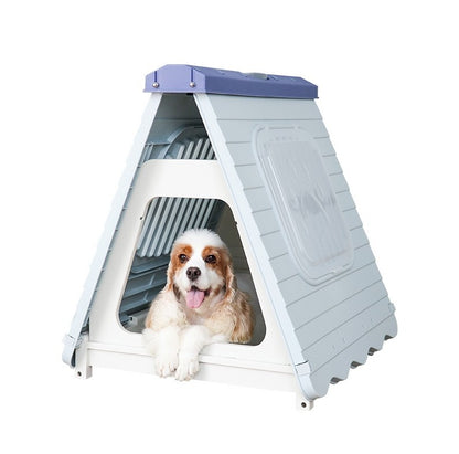 YES4PETS Small Foldable Plastic Pet Dog Puppy Cat House Kennel Blue Pet Care > Dog Supplies > Dog Playpens & Gates Woofy and Whiskers