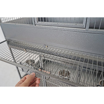 YES4PETS 187cm XL Triple Stackers Breeding Bird Parrot Cage Cockatoos Aviary Pet Care > Bird > Bird Cages & Stands YES4PETS
