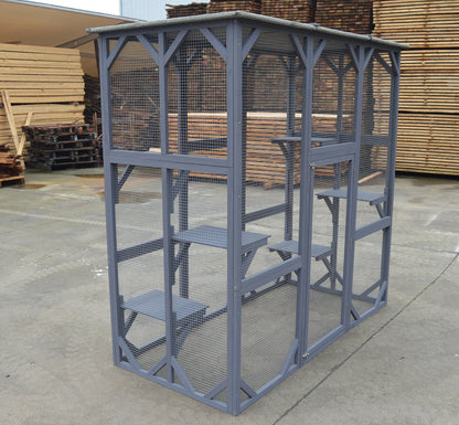 YES4PETS XXL Pet Cat Bird Shelter Condo with Escape Door Wooden Kitten Cage House Pet Care > Coops & Hutches > Small Animal Habitats & Cages YES4PETS