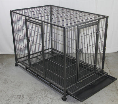YES4PETS XL Pet Dog Cat Cage Metal Crate Kennel Portable Puppy Cat Rabbit House Pet Care > Coops & Hutches > Small Animal Habitats & Cages Woofy and Whiskers