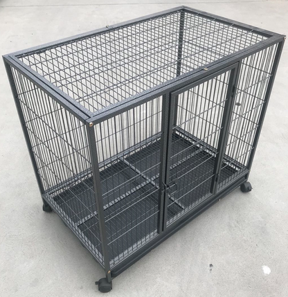 YES4PETS Medium Pet Dog Cat Cage Metal Rabbit Crate Carrier Kennel Wheel & Tray Pet Care > Coops & Hutches > Small Animal Habitats & Cages Woofy and Whiskers