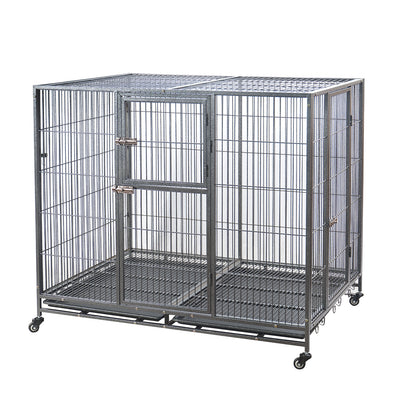 YES4PETS XXL Pet Dog Cat Cage Metal Crate Kennel Portable Puppy Cat Rabbit House Pet Care > Coops & Hutches > Small Animal Habitats & Cages Woofy and Whiskers