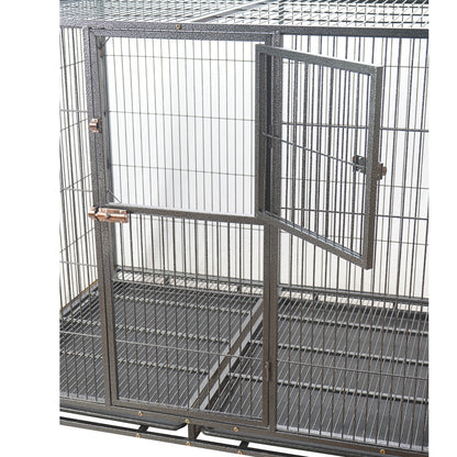 YES4PETS XXL Pet Dog Cat Cage Metal Crate Kennel Portable Puppy Cat Rabbit House Pet Care > Coops & Hutches > Small Animal Habitats & Cages Woofy and Whiskers