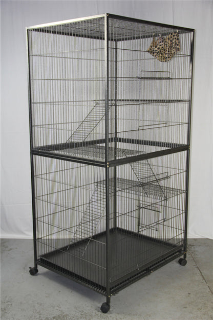 YES4PETS 3 X Platforms & 3 X Ladders For 180 cm Ferret Cat Bird Parrot Cage Pet Care > Bird > Bird Cages & Stands YES4PETS