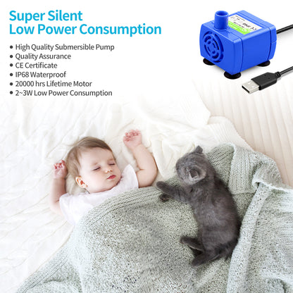 YES4PETS Blue Ceramic Electric Pet Water Fountain Dog Cat Water Feeder Bowl Dispenser Pet Care > Dog Supplies > Dog Bowls, Feeders & Waterers Woofy and Whiskers