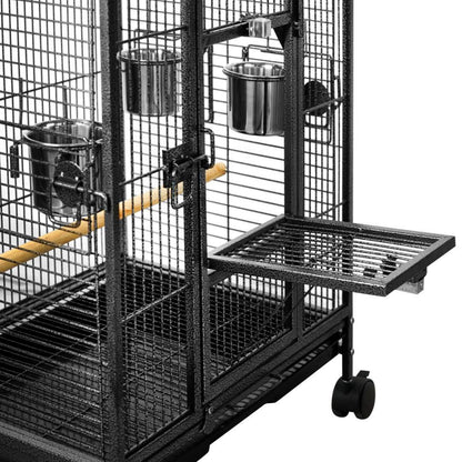 YES4PETS Bird Budgie Cage Parrot Aviary Carrier With Wheel Pet Care > Bird > Bird Cages & Stands YES4PETS