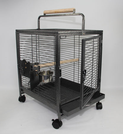 YES4PETS Small Bird Transport Budgie Cage Parrot Aviary Carrier With Wheel Pet Care > Bird > Bird Cages & Stands YES4PETS