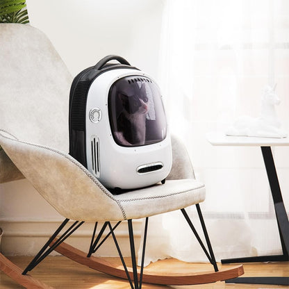 PETKIT Evertravel- Cat Backpack- White Pet Care > Cat Supplies > Cat Carriers & Crates Woofy and Whiskers