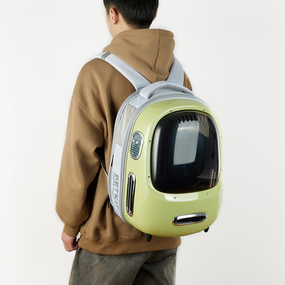 PETKIT Breezy 2 - Smart Cat Backpack - Green Pet Care > Cat Supplies > Cat Carriers & Crates Woofy and Whiskers