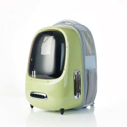 PETKIT Breezy 2 - Smart Cat Backpack - Green Pet Care > Cat Supplies > Cat Carriers & Crates Woofy and Whiskers