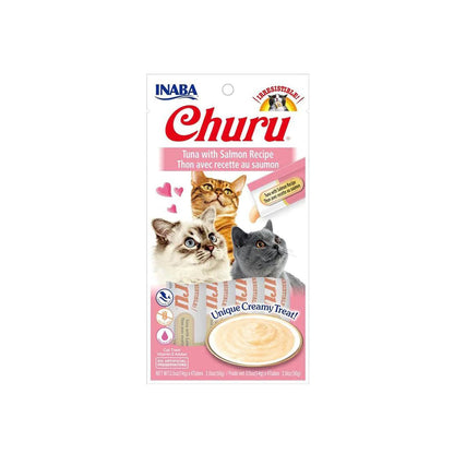 INABA Churu Tuna With Salmon Recipe(14G X 4)6PK Pet Care > Pet Food > Cat Food Inaba