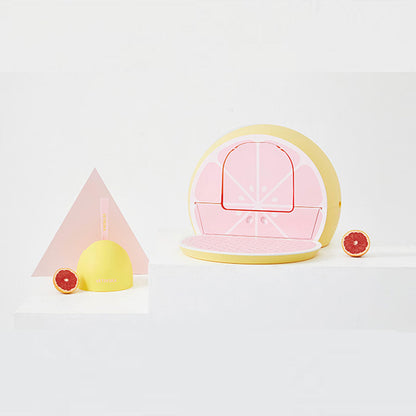 Vetreska Fruity Portable Cat Kitty Toilet Litter Box Tray House Lid Scoop Set Grapefruit Pet Care > Cat Supplies > Cat Litter Woofy and Whiskers