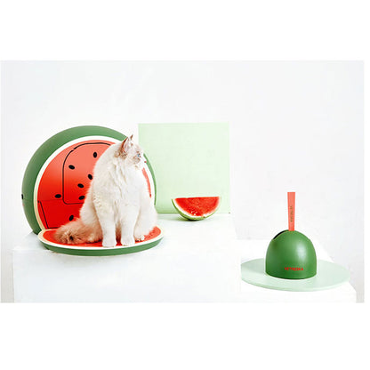 Vetreska Fruity Portable Cat Kitty Toilet Litter Box Tray House Lid Scoop Set Watermelon Pet Care > Cat Supplies > Cat Litter Woofy and Whiskers