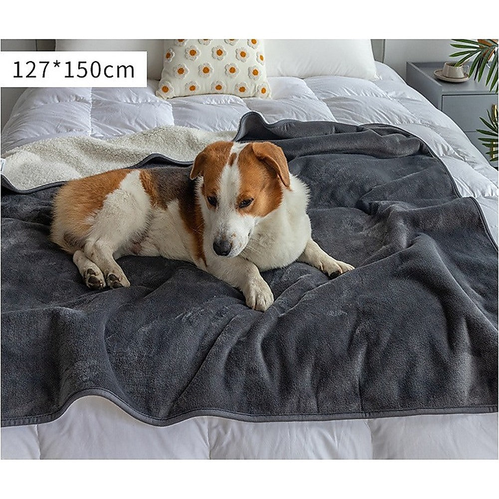 Premium Waterproof Reversible Pet Dog Blanket Bed Protects Couch