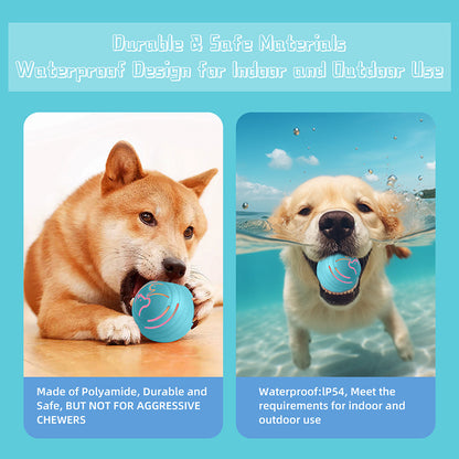 2PCS Green Rechargeable Automatic Jumping Pet Toy Ball - Interactive Smart Play Ball for Dogs & Cats Pet Care > Toys > Dog Toys Woofy and Whiskers