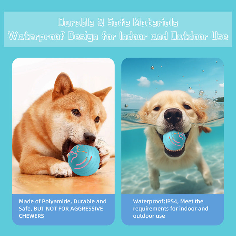 2PCS Pink Rechargeable Automatic Jumping Pet Toy Ball - Interactive Smart Play Ball for Dogs & Cats Pet Care > Toys > Dog Toys Woofy and Whiskers