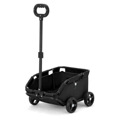 Black Compact Foldable Pet Stroller for Dogs and Cats - Lightweight Travel Pushchair for Small Pets, Teddy Dogs, and Cats - Portable and Collapsible Pet Buggy for Outdoor Adventures Tools > Tools Storage > Utility Trolleys Woofy and Whiskers